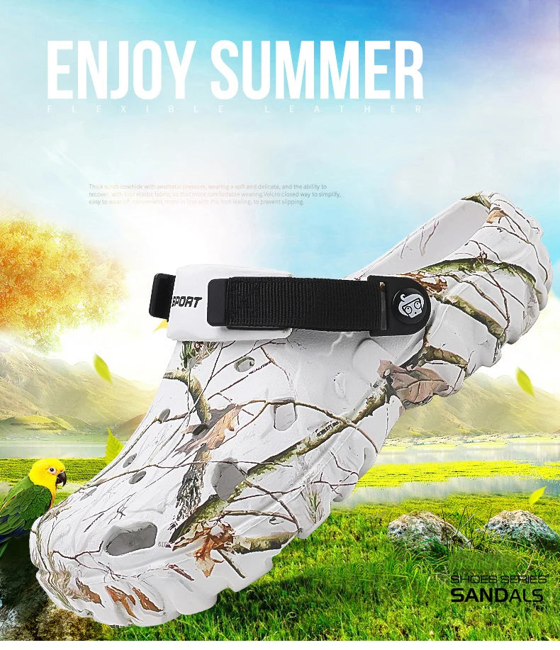 Men Summer Lightweight Garden Slippers
