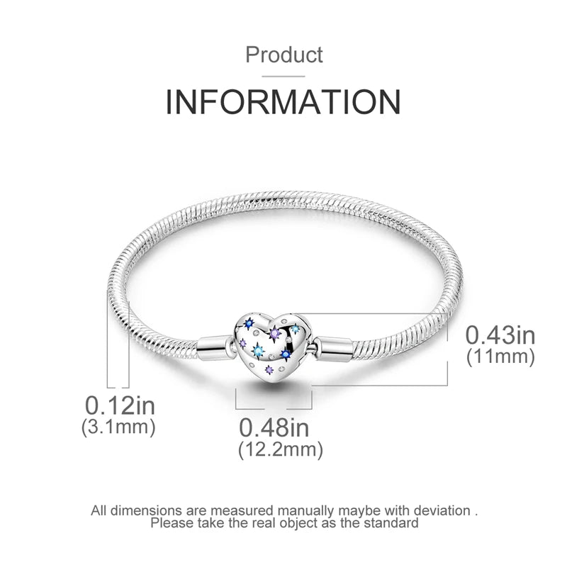 Sterling Silver Heart Bracelet