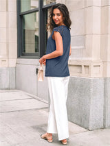 Bella Lace Oversized White Blouse