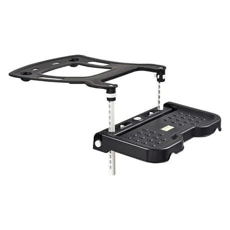 Adjustable and foldable car safety seat base for children, designed for easy installation and secure fit.