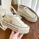 Women Canvas Shoes Lace Up Sport Sneakers