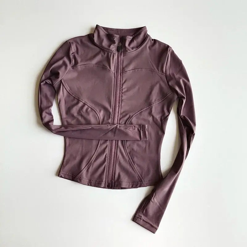 Women Quick Dry Zipper Sports Jacket