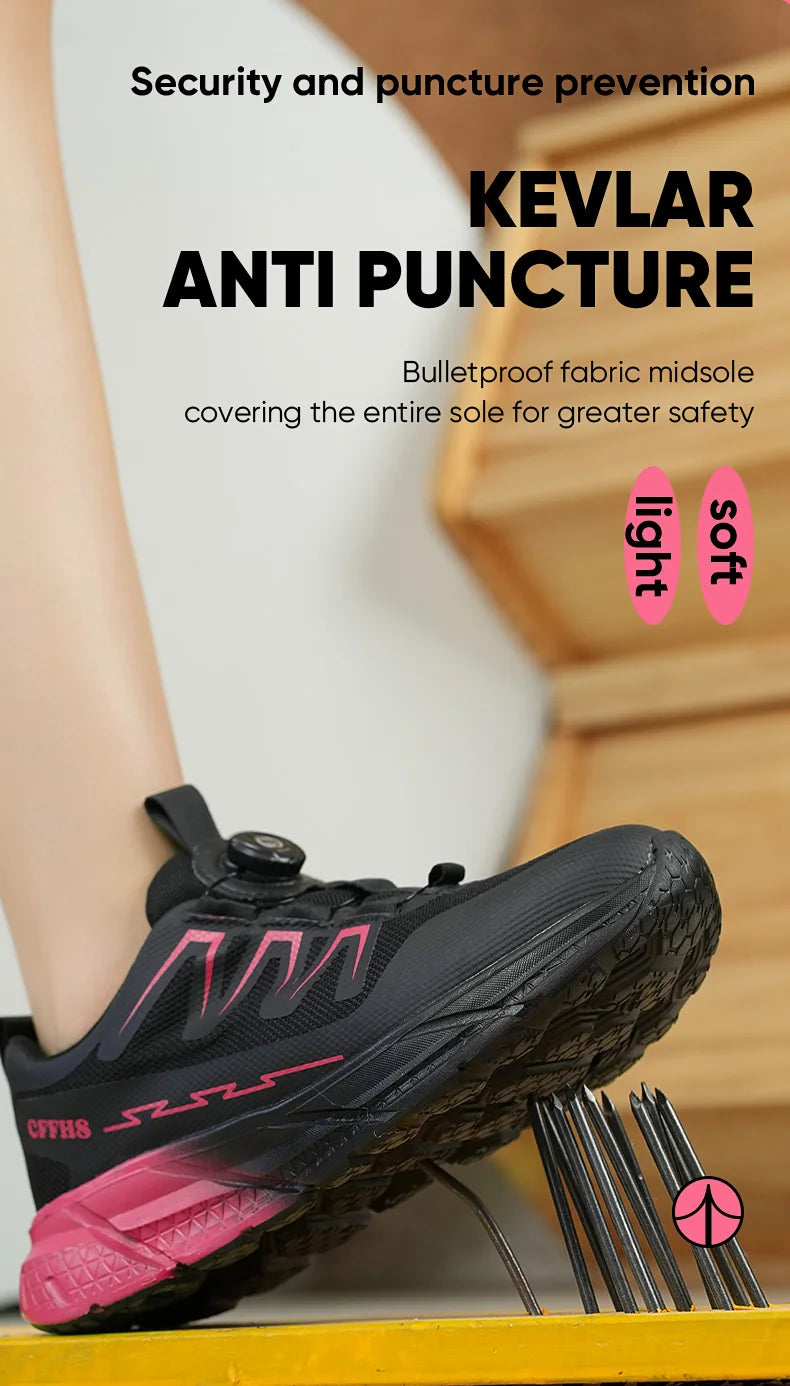 Women Safety Shoes Lightweight Work Boots