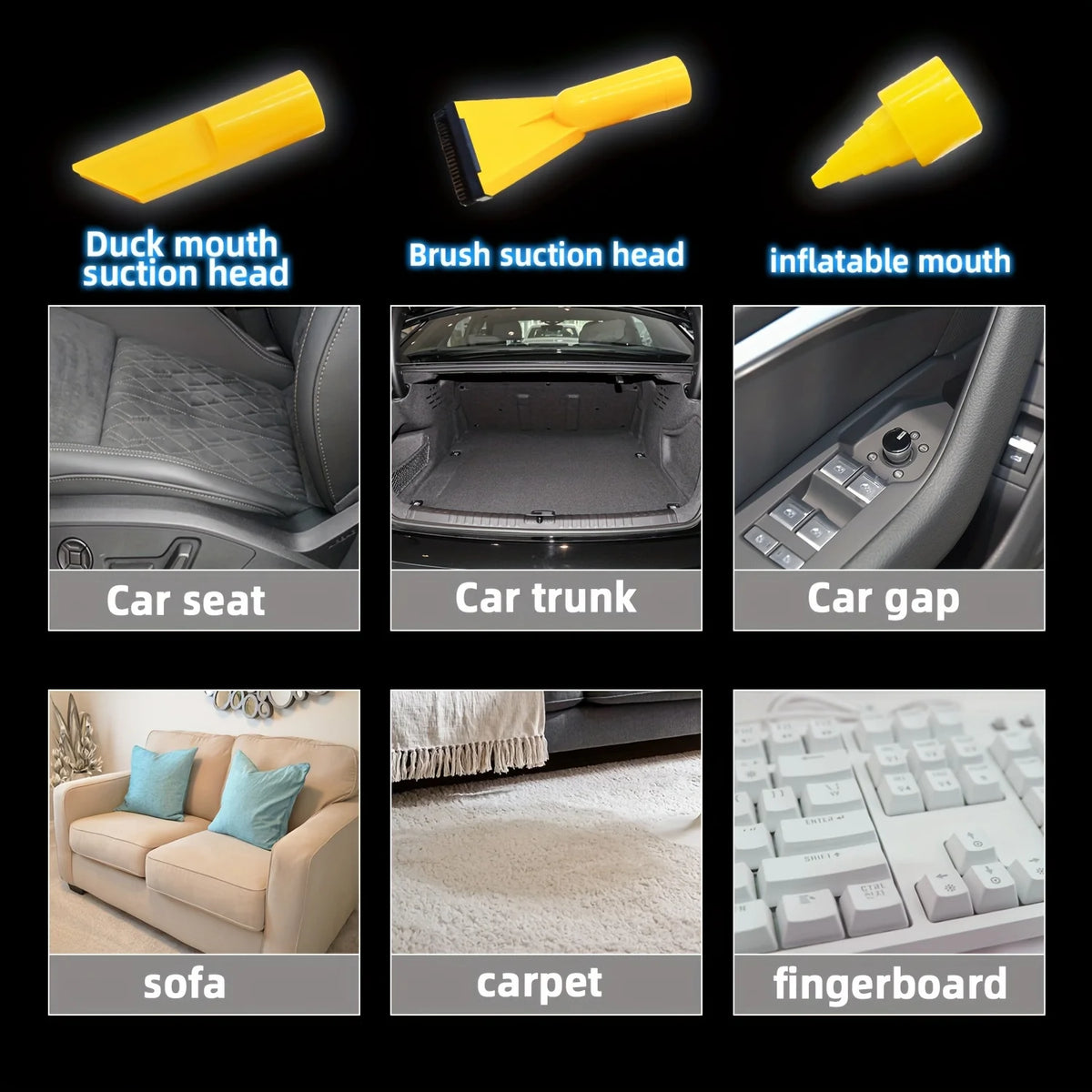 Multifunctional Portable Car Vacuum Cleaner