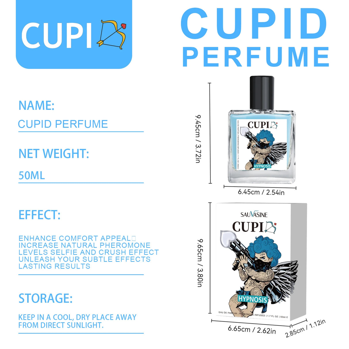 Cupid Pheromone Cologne for Men