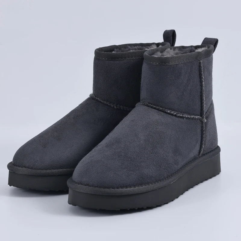 Evshine Memory Foam Ankle Boots – Waterproof Winter Snow Boots