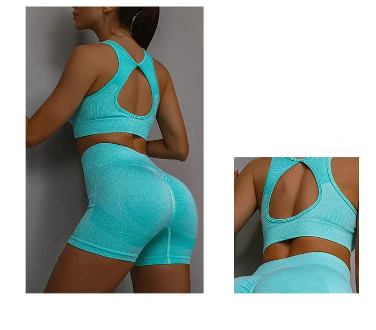 Women Fitness Vest & Shorts Set