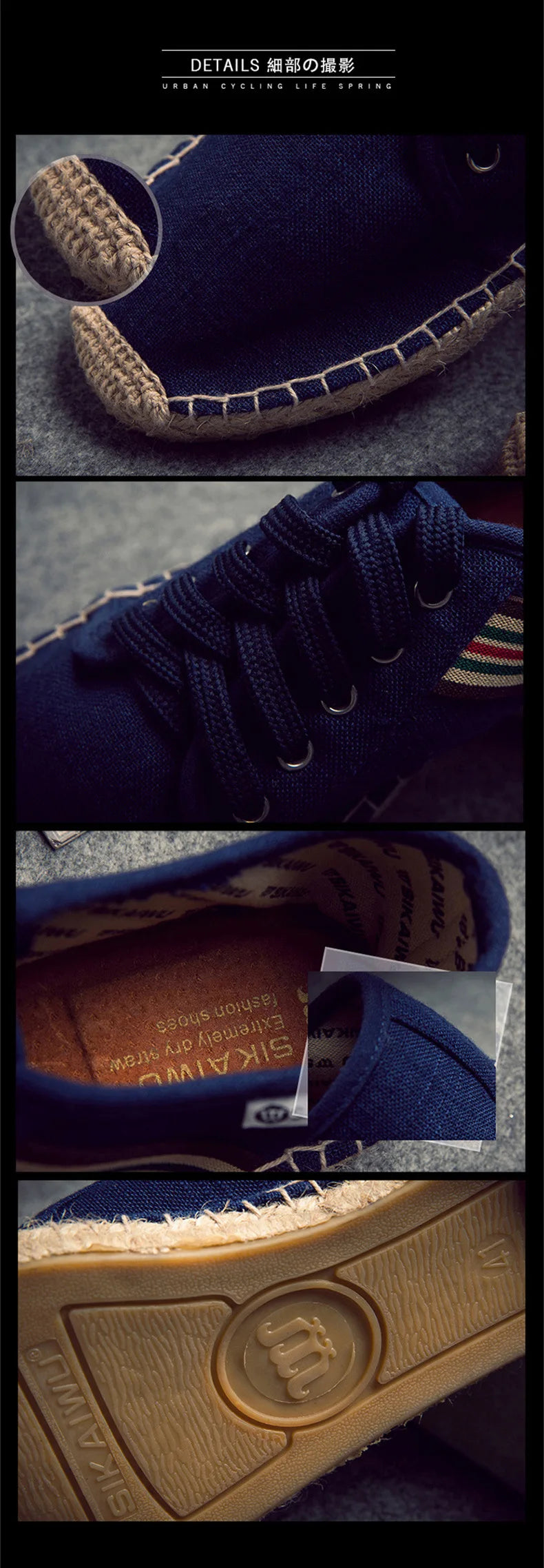 Men’s Luxury Casual Canvas Fisherman Shoes