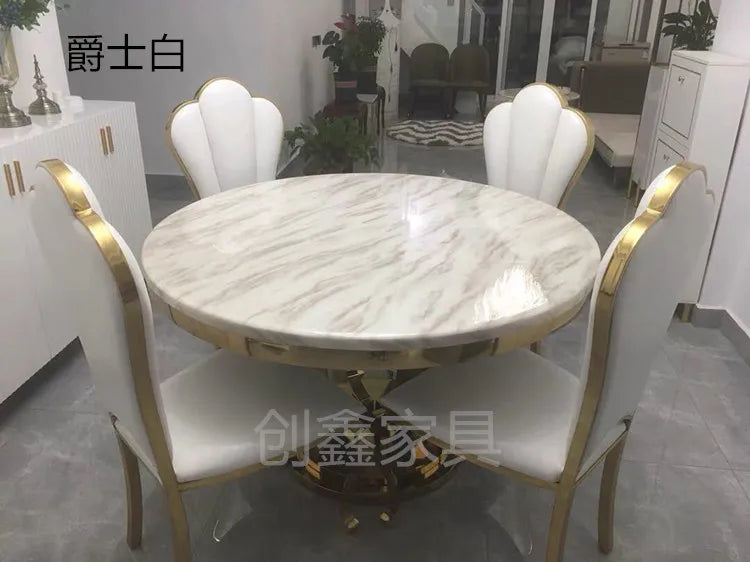 Rotating Metal Dining Table