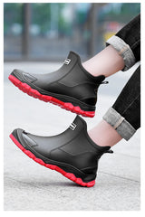 Men’s Short Non-Slip Casual Rubber Rain Boots