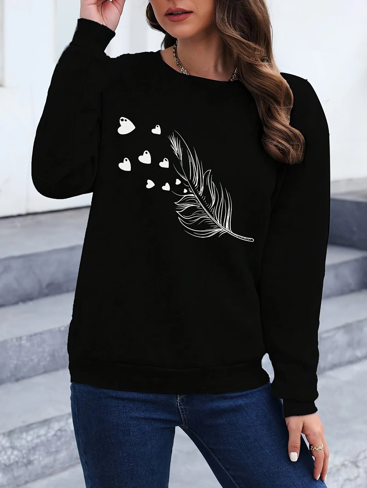 Loose Crewneck Sweatshirt
