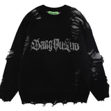 Unisex Hollow Hole Street Sweater