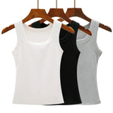 Los Angeles Print Ribbed Knit Tank Vest