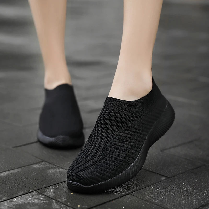 Women's Breathable Mesh Slip-On Sneakers