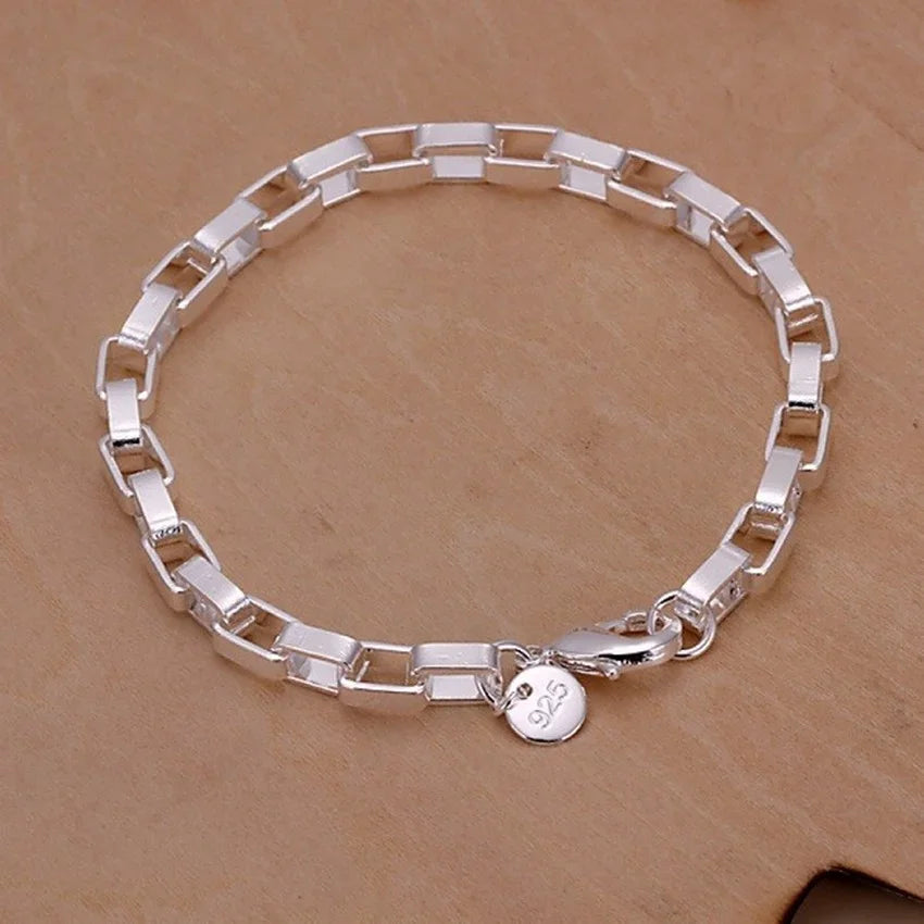 925 Sterling Silver Chain Bracelet