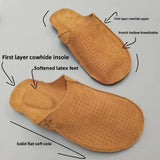 Men Retro Leather Mules