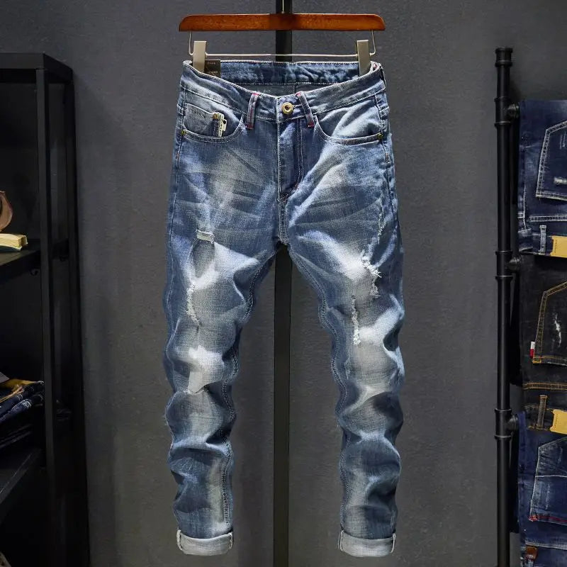 Apex Ripped Straight Jeans
