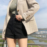 High Waist Women's Denim Shorts