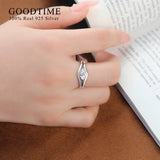 925 Sterling Silver Zircon Ring Set