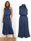 Women's Silk Satin Evening Dress