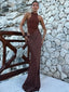 Luxe Satin Cutout Maxi Dress
