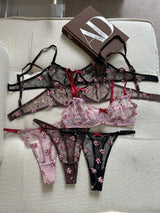 French Lace Push Up Bra Set