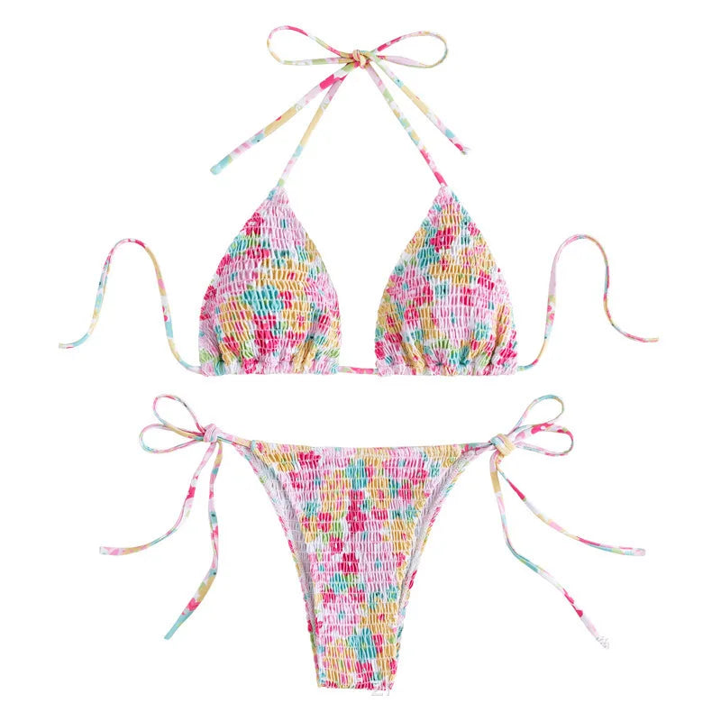 Floral Halter Tankini