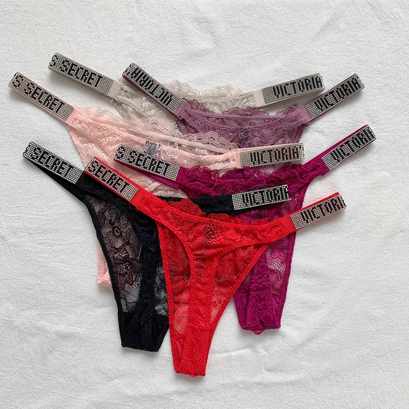 Women Lace Thong Set