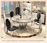 Rotating Metal Dining Table
