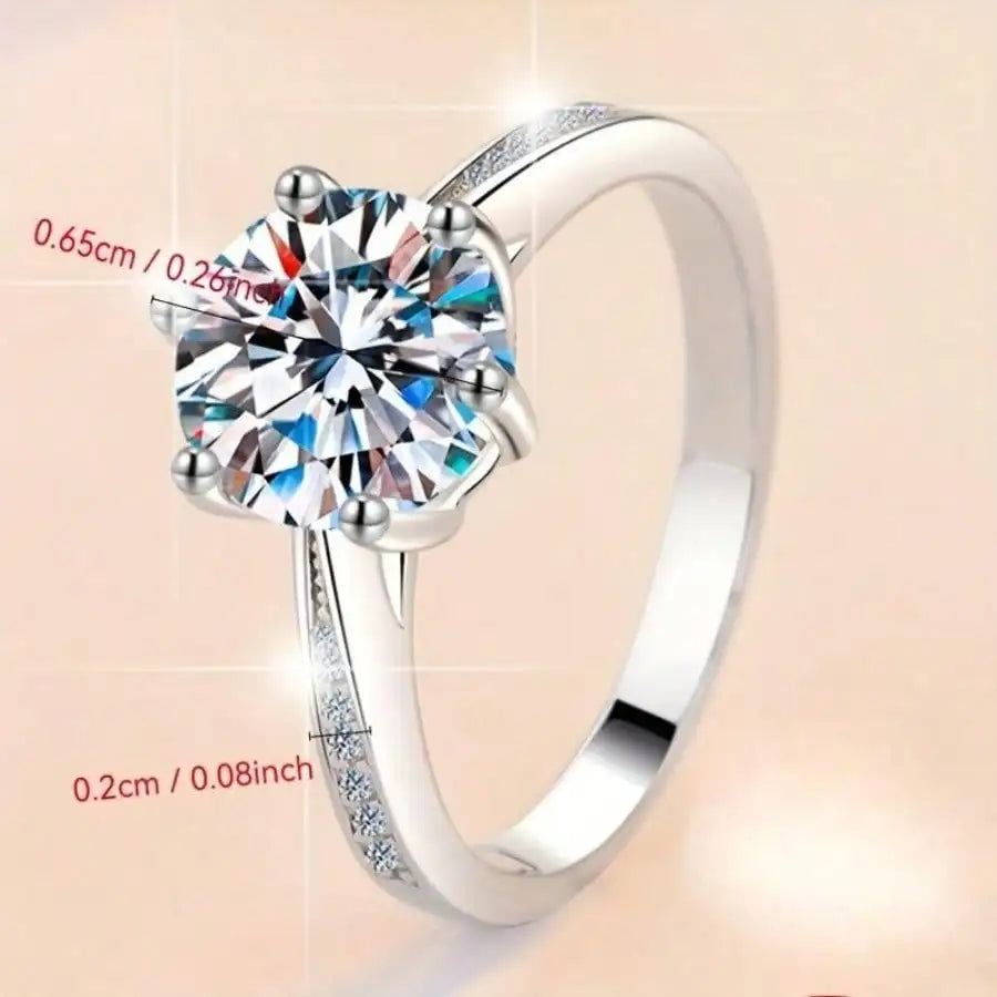 Sterling Silver Solitaire Ring