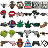 Women Gun Style Shoe Charms Trendy
