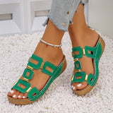 Thick-Soled Wedge Slippers – Large Size 2025
