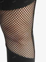 Women Plus Size Gothic Patchwork Pants