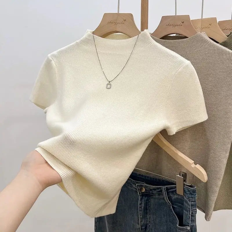 Women's Slim Solid Turtleneck Sweater