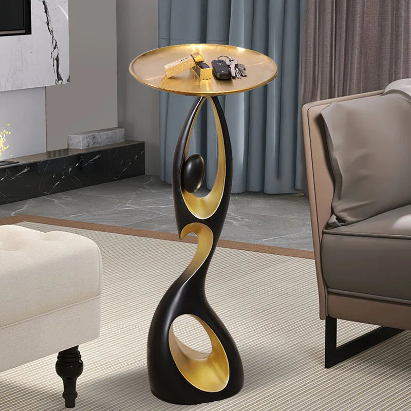 Abstract Sofa Side Table
