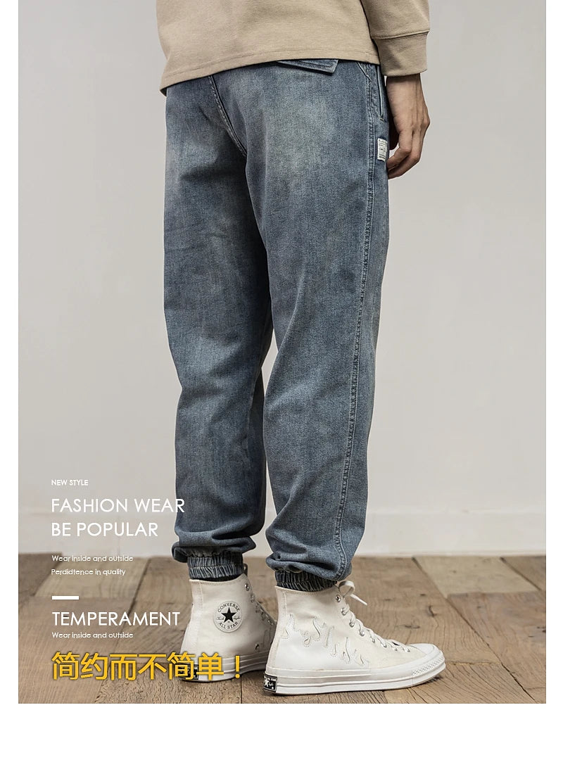 Men’s Classic Washed Blue Jeans