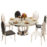 Rotating Metal Dining Table