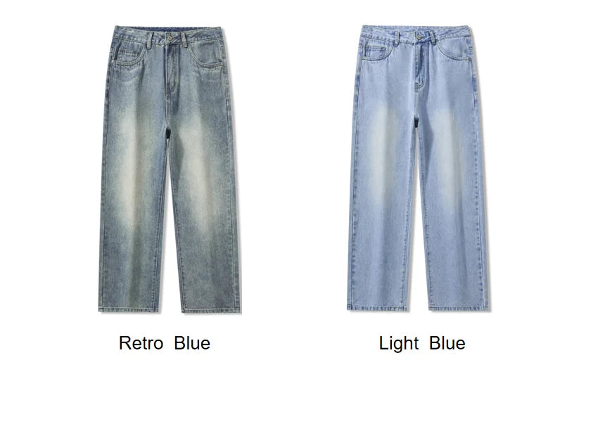 Men Korean Loose Jeans