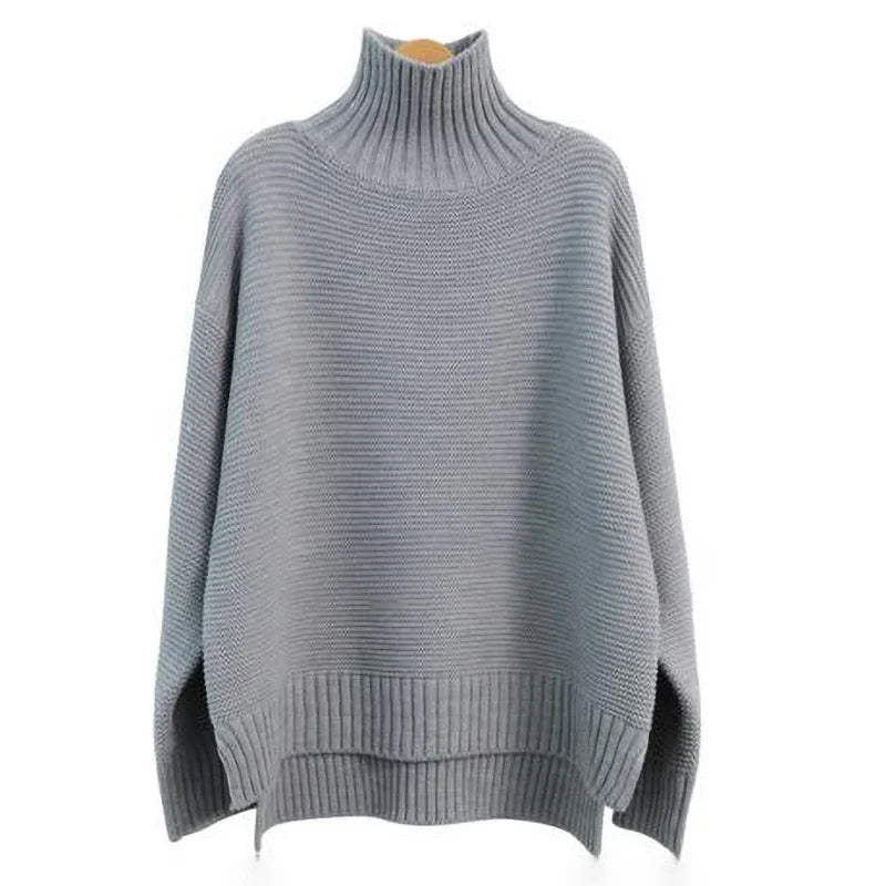 Women's Plus Size Turtleneck Sweater