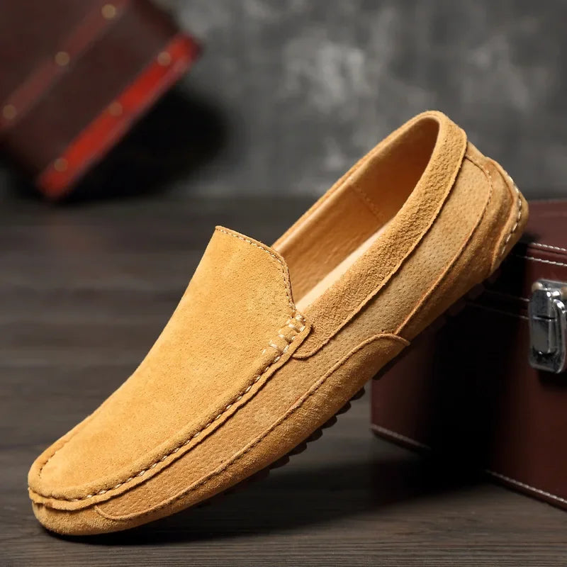 Men’s 2025 Luxury Suede Boat Loafers