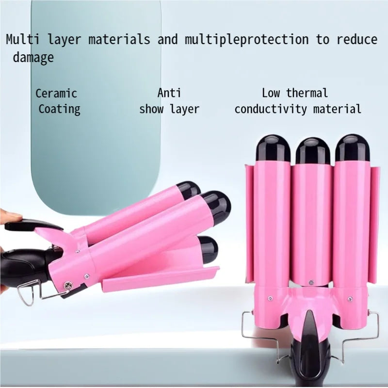 Triple Barrel Hair Curling Iron