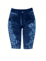 Women's 3-Piece Denim Style Shorts