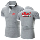 Men Printed Racing Polo Shirt