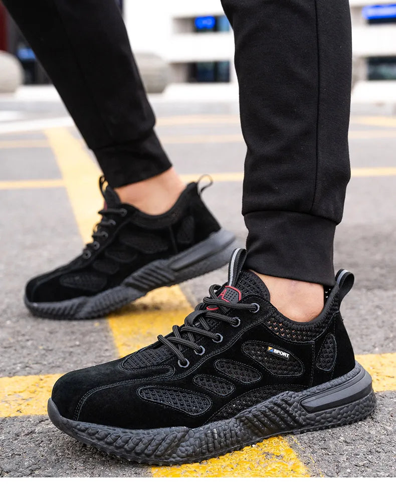 Men Lightweight Safety Work Shoes