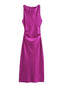 Luxe Satin Midi Elegance Dress