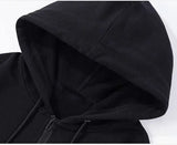 Women Cat Print Zip Hoodie Jacket Streetwear Coat