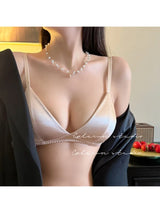 Women Triangle Lace Bra Set