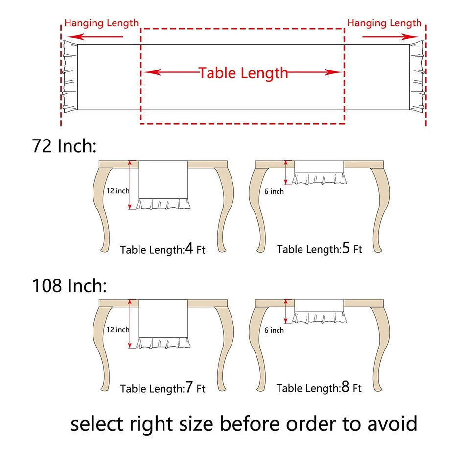 Cotton Sage Green Table Runner