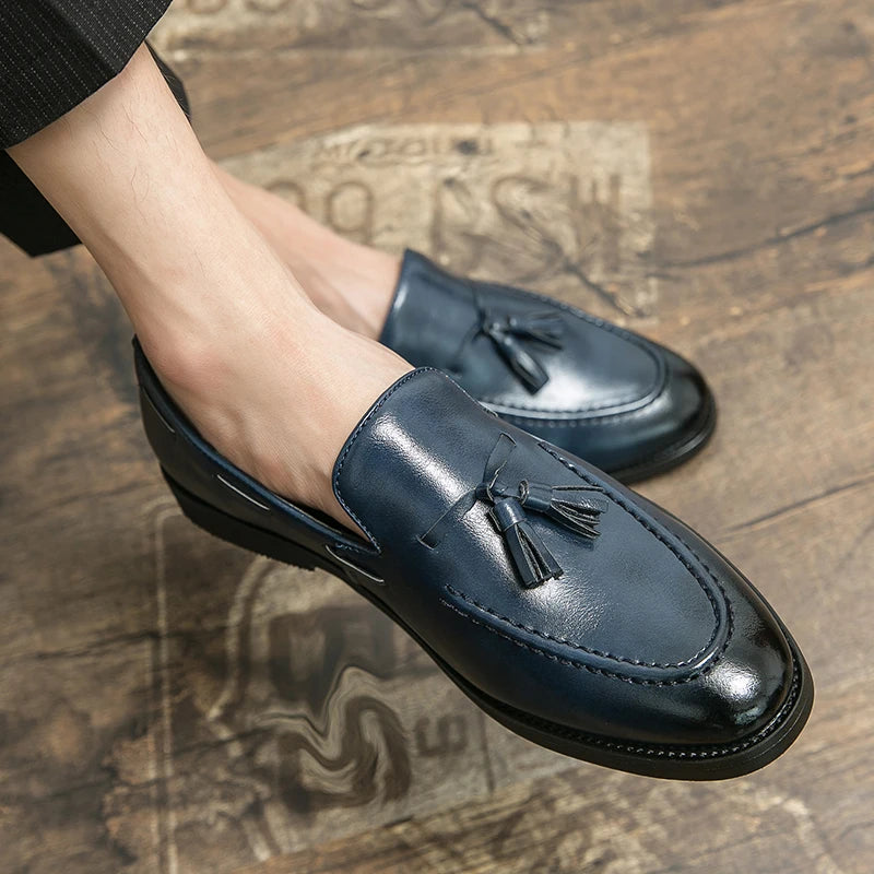 Men British Style Leather Brogues