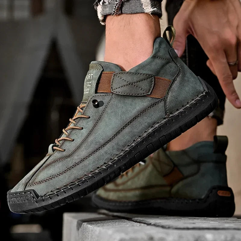 Men’s Comfortable Lace-Up Loafers – Casual Outdoor 2025